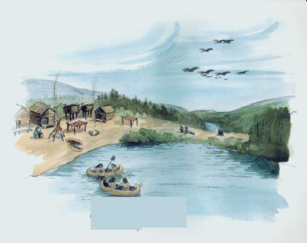 An illustration from  The Little Dwarves and the Creation of Nak'azdli</I>